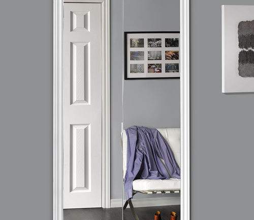 Sliding Bifold Door With Polished Edge Mirror Slimline Frame Renin