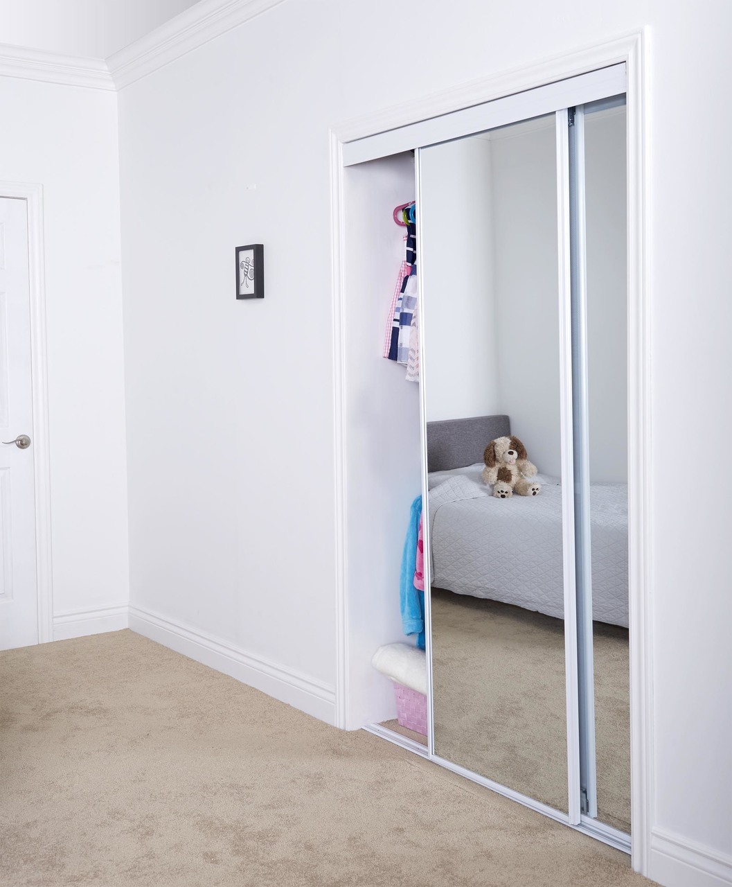 Sliding Bypass Door With Mirror Insert Narrow Stile Renin
