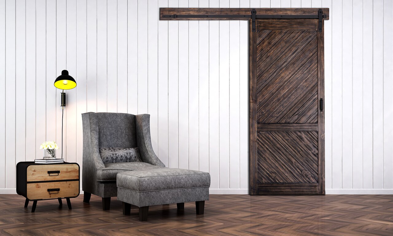 Gladstone Barn Door with Easy Glide Soft Close Renin