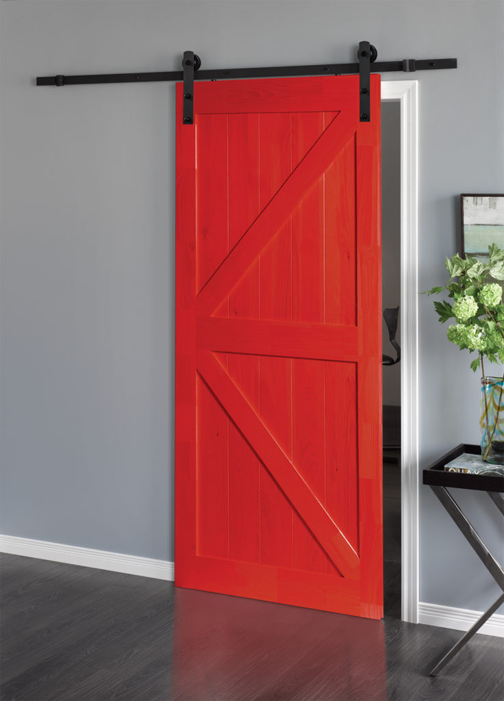 A picture of a Unique Coloured Door in red.