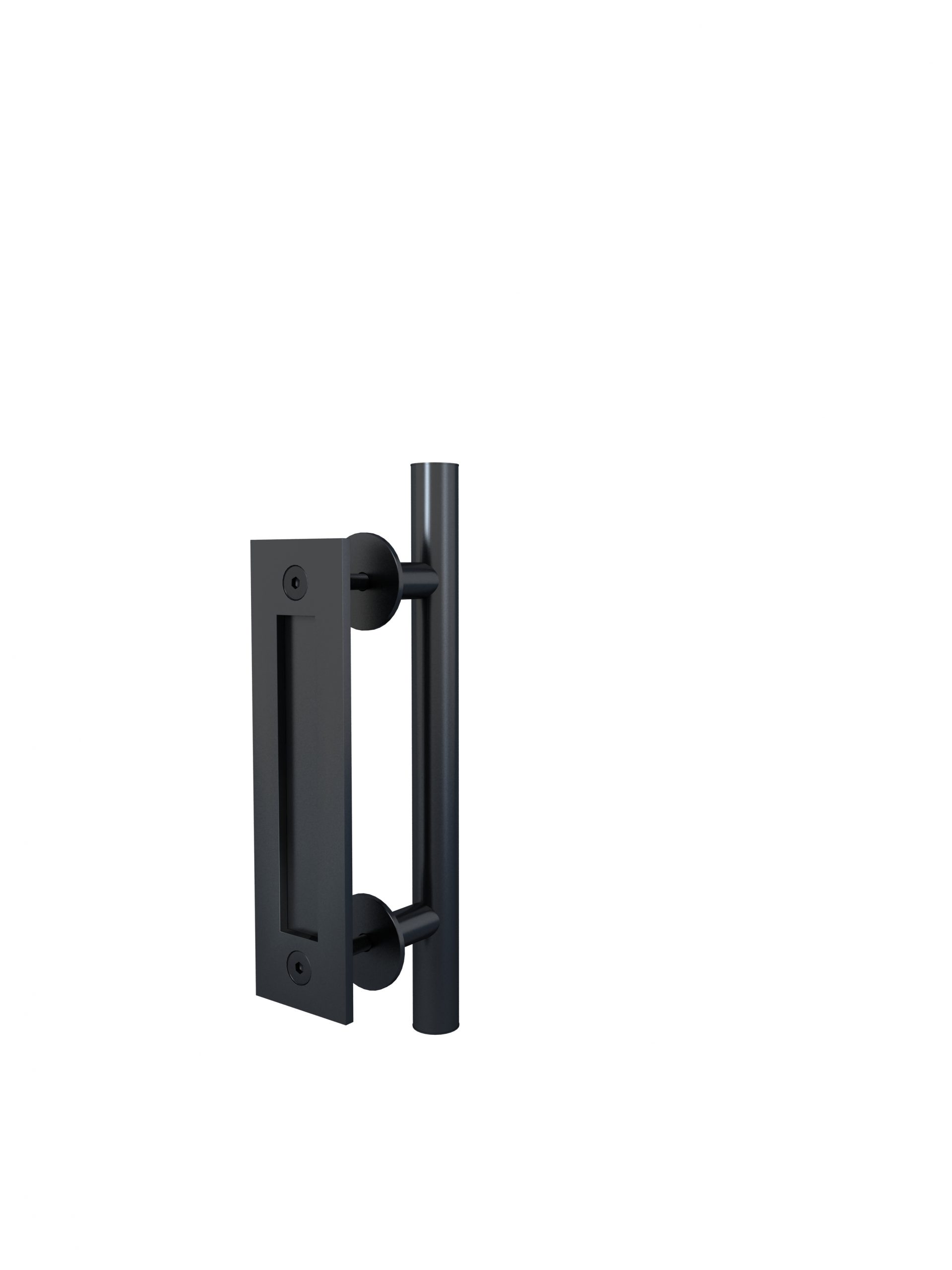 11-7/8 in. Satin Nickel Tubular Barn Door Handle 11-7/8 in. Satin Nickel Tubular Barn Door Handle