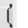 Woodford Door Handle On Door Matte Black