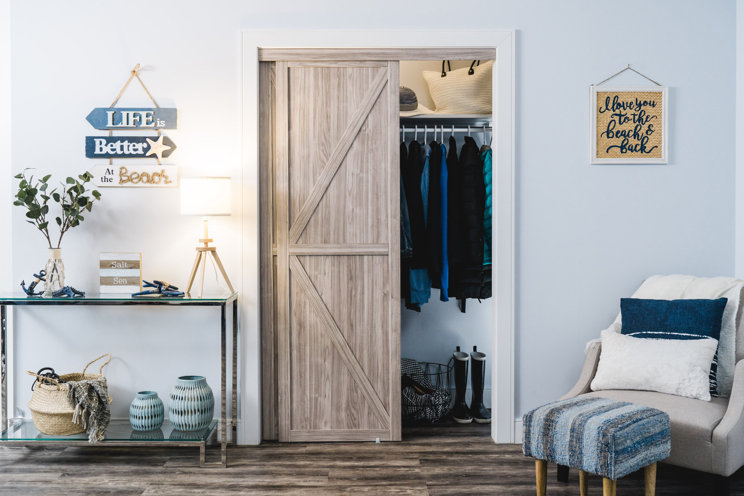 Trident Double-K Design Bypass Door - Renin Bypass Closet Doors