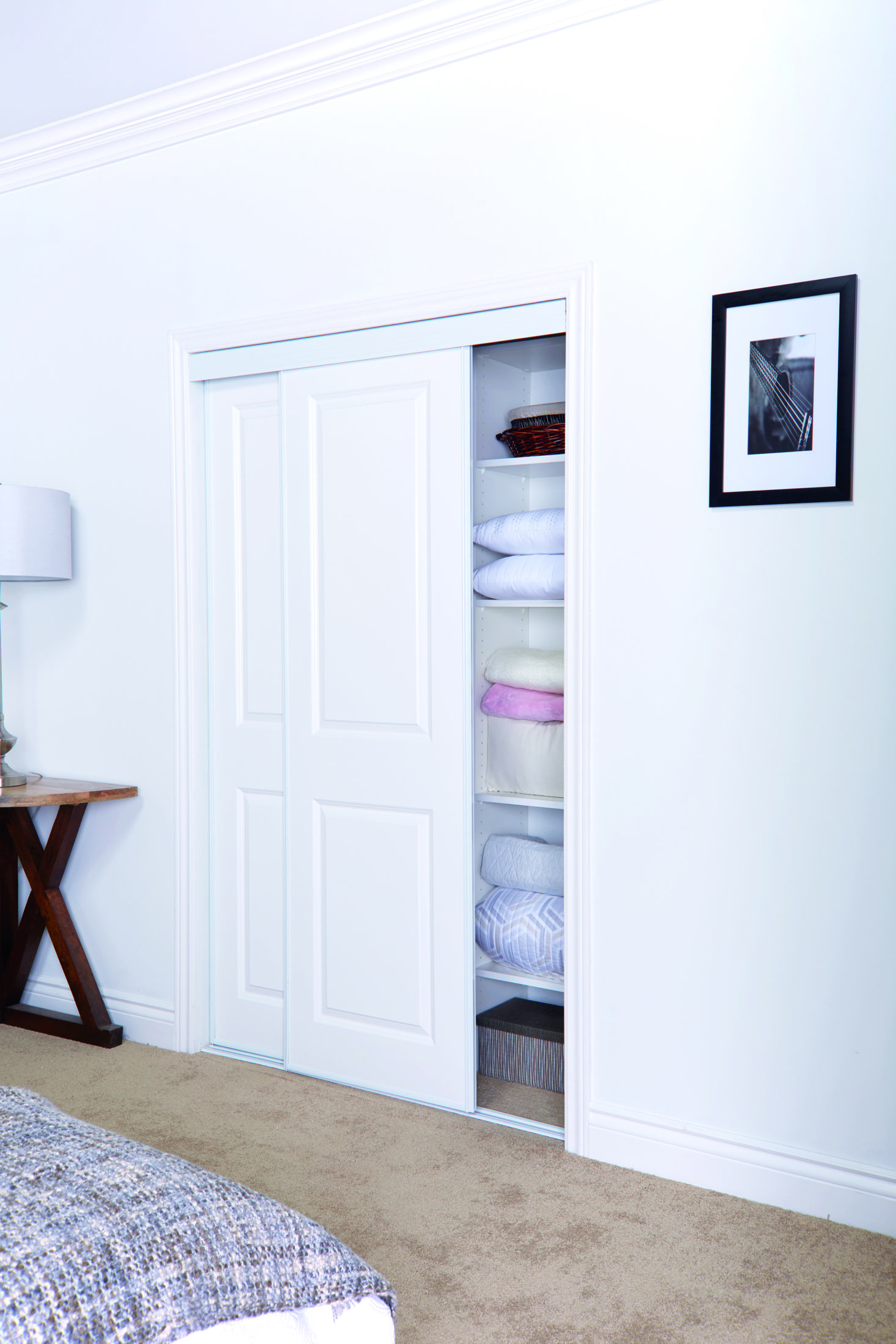 Ashbury 2 Panel Design Steel Frame Bypass Door Renin Bypass Closet Doors