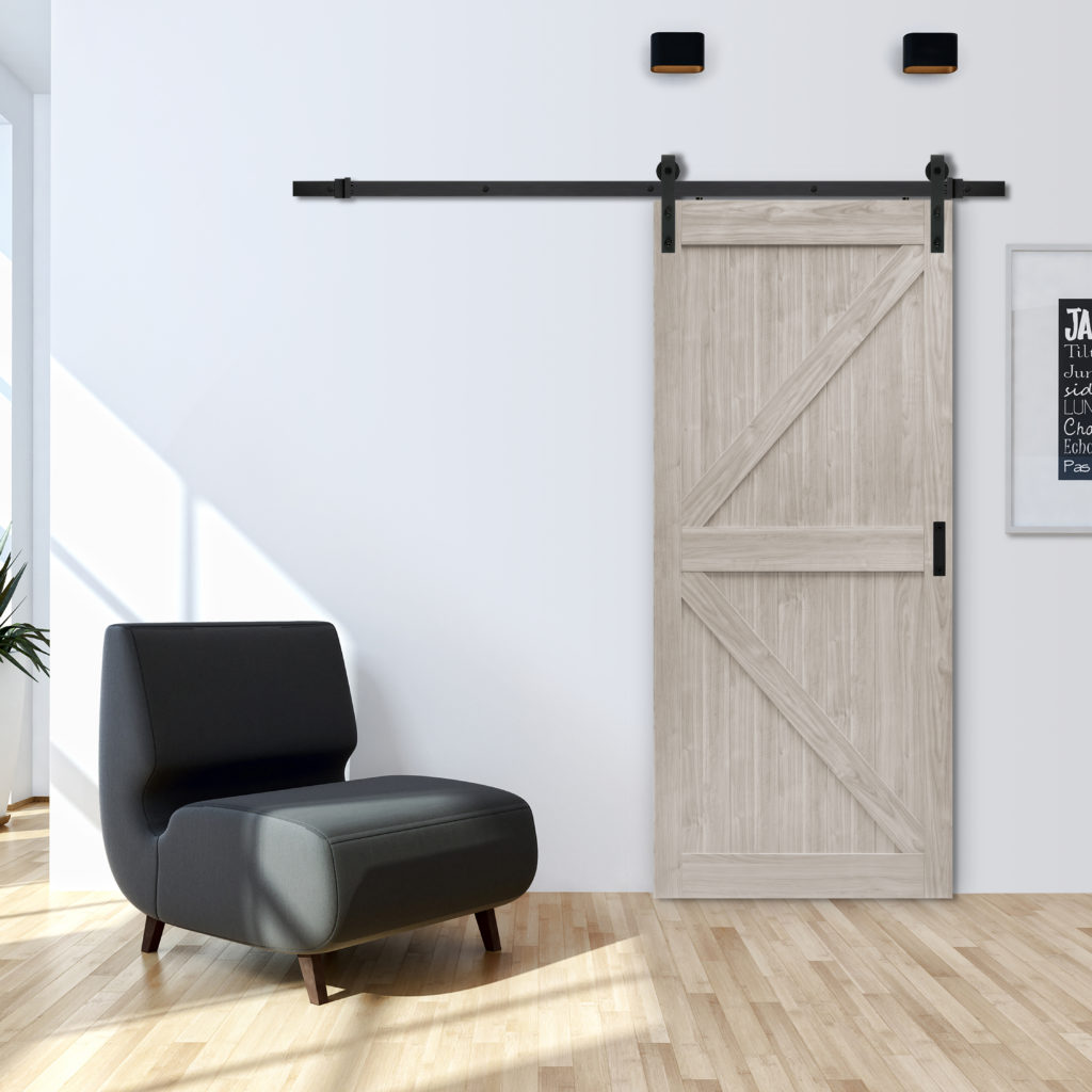 Stone KDesign Complete Barn Door Kit Renin