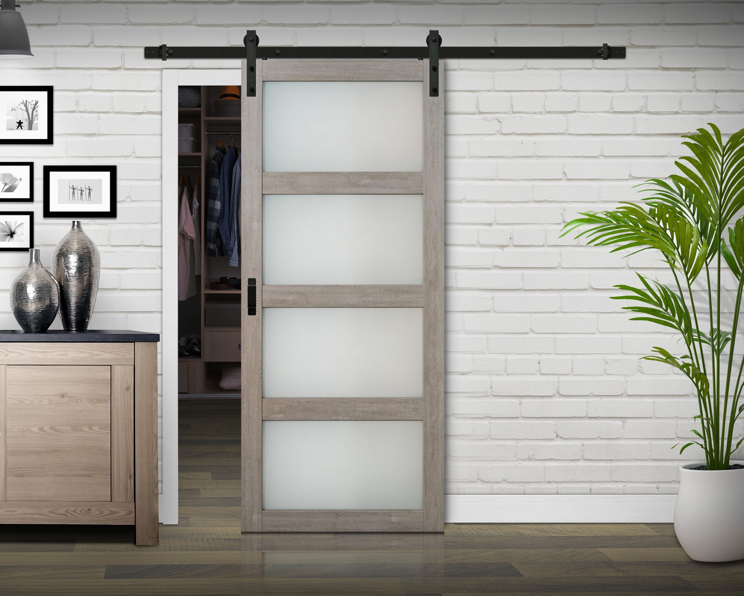 Glim 4Lite Complete Barn Door Kit Renin Continental Complete Barn