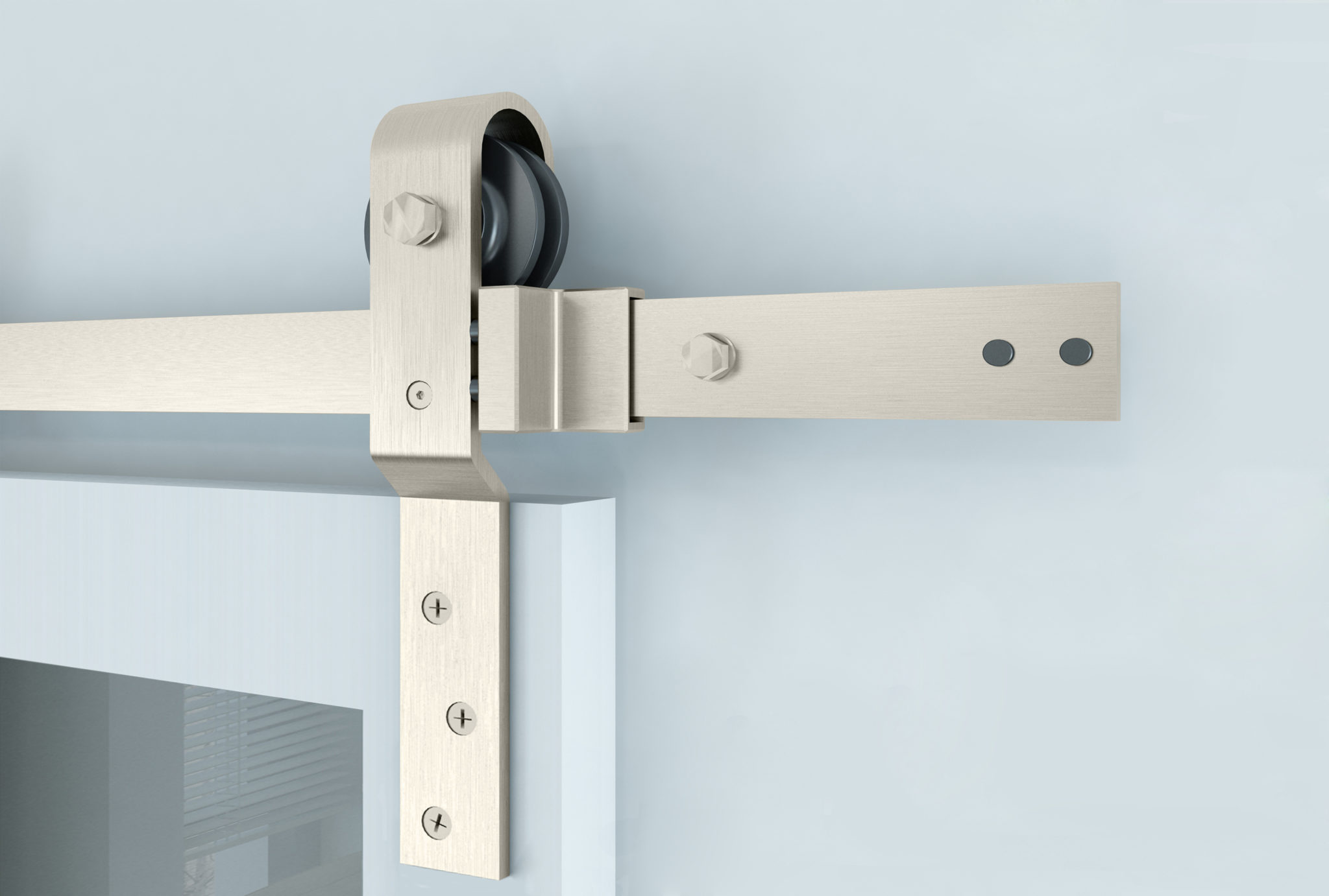 Single Track Bypass Barn Door Hardware Kit Renin Barn Door Hardware Kits