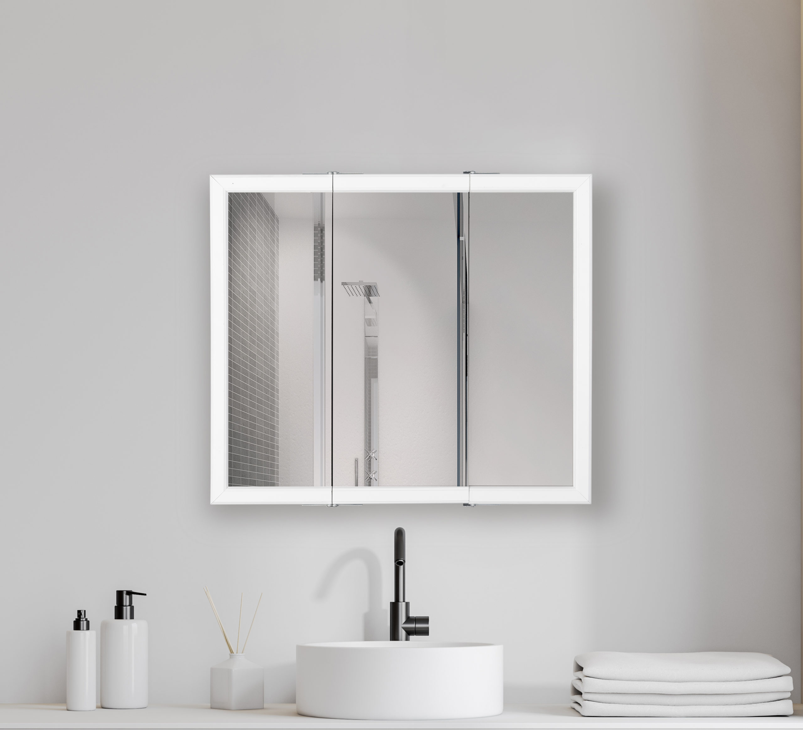 Pennant Surface Mount TriView Mirror Medicine Renin Medicine