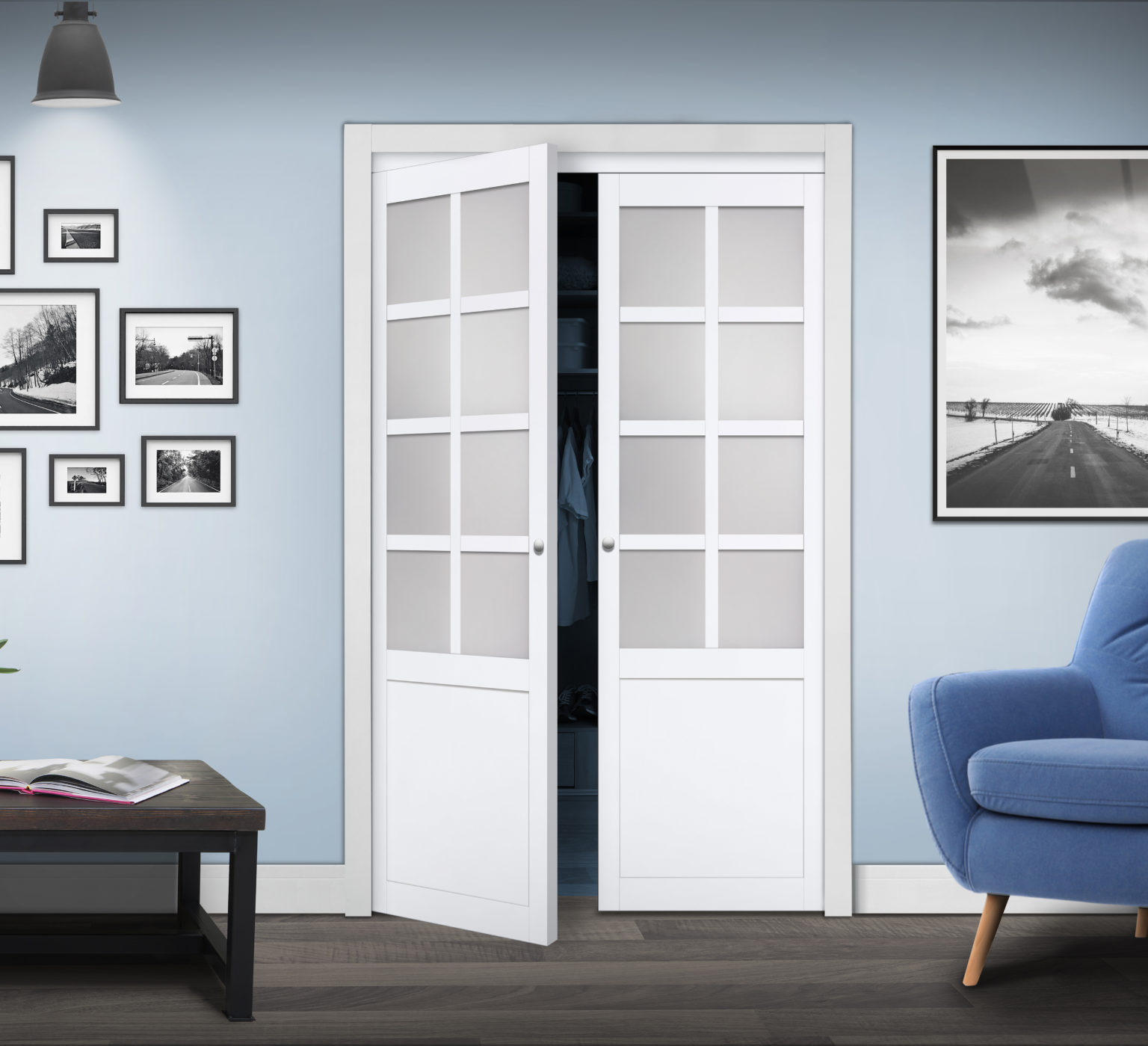 Provincial 8Lite Design Pivot Door Renin Pivot Closet Doors