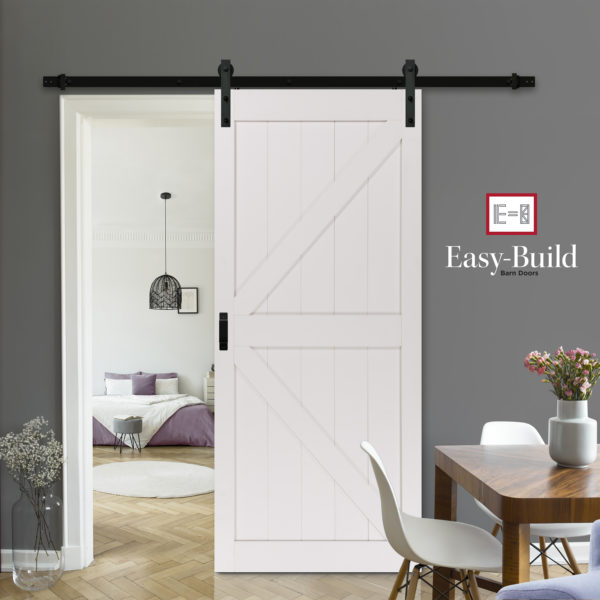 Easy Build Stone K Design Barn Door Kit, Easy Sliding Door