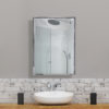 Chatsworth 16" x 26" Surface Mount Mirror Medicine Cabinet in neutral modern bathroom