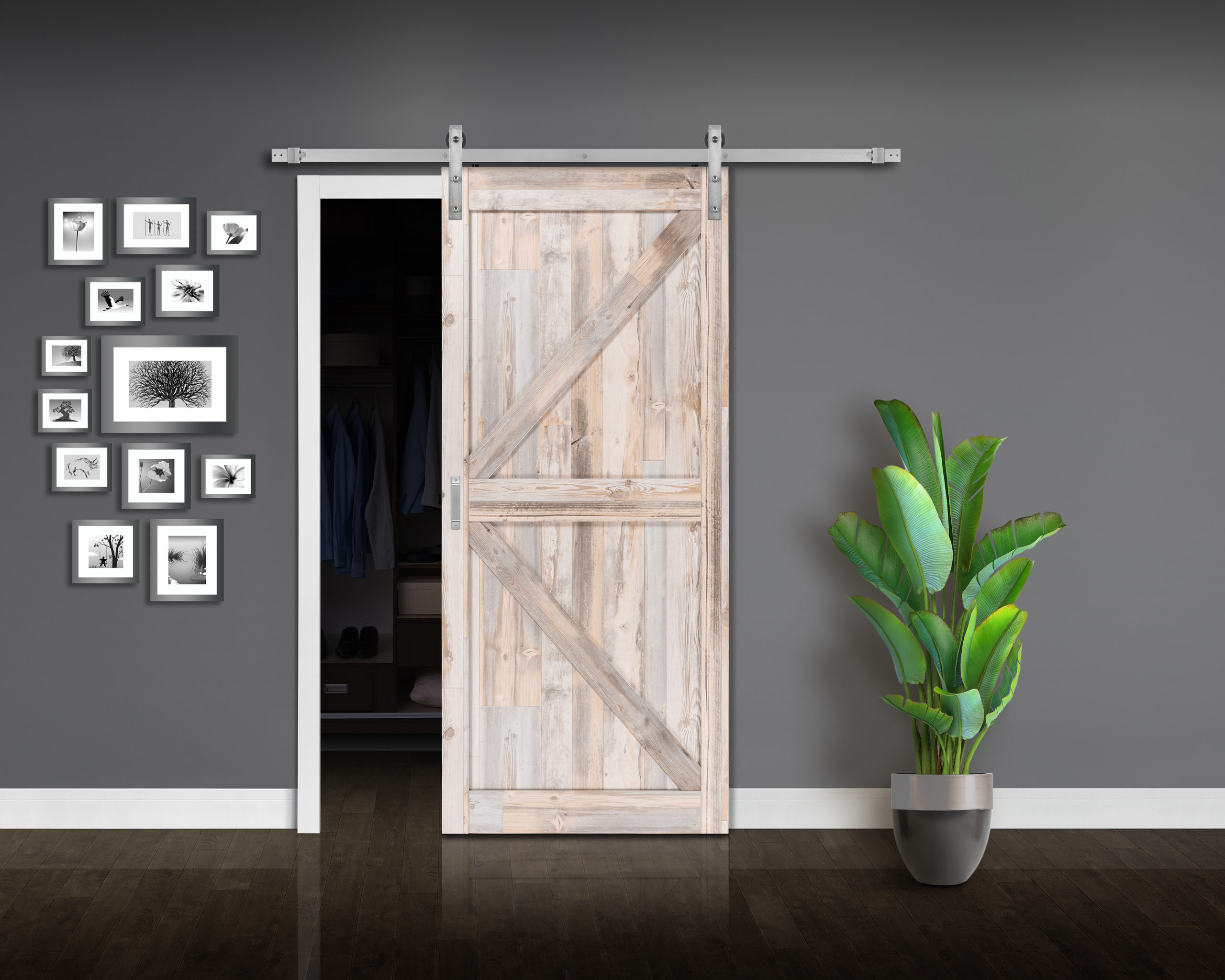 Driftwood KDesign Complete Barn Door Kit with Mix and Match Hardware