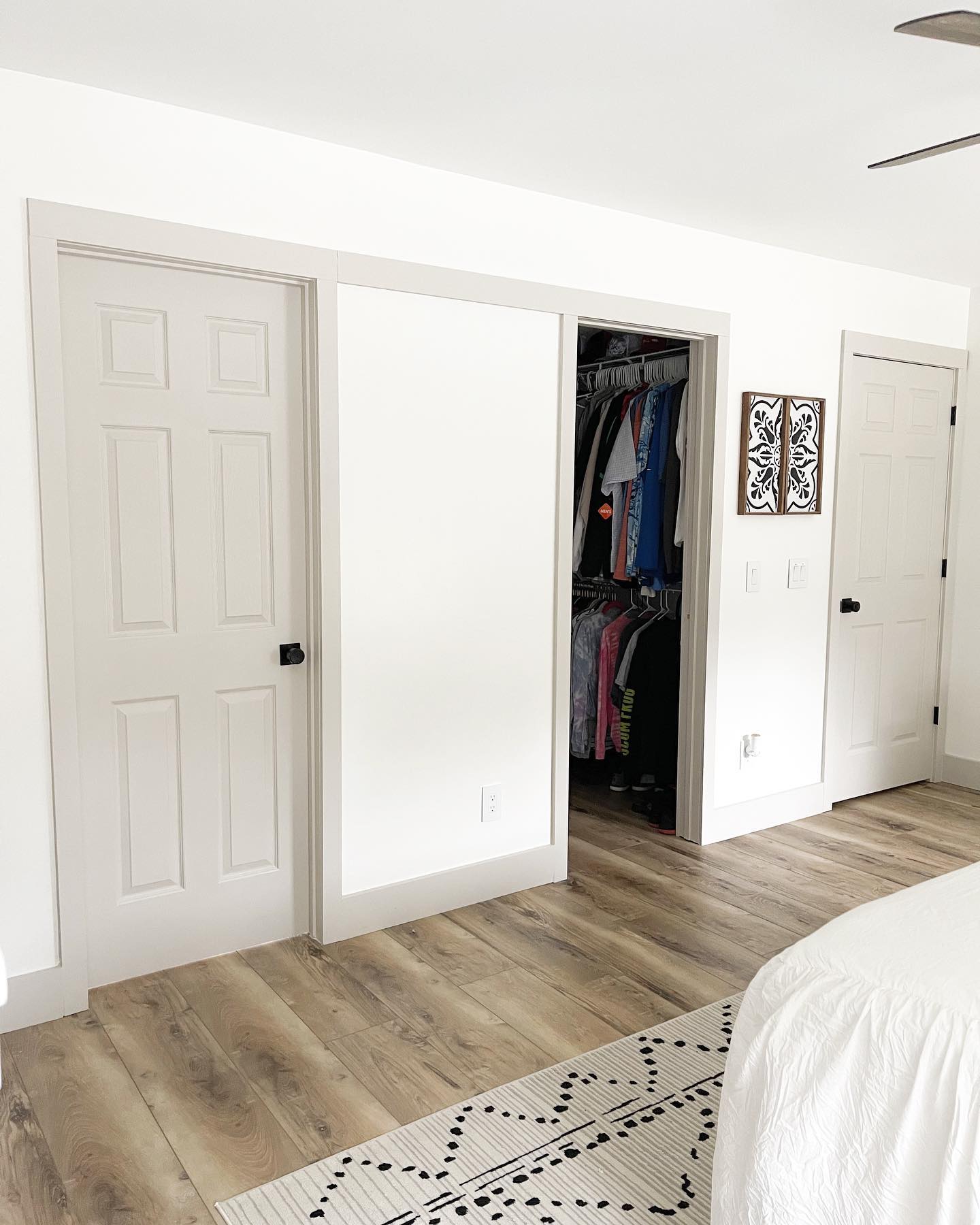 Stacy Smith Closet Before Sliding Door