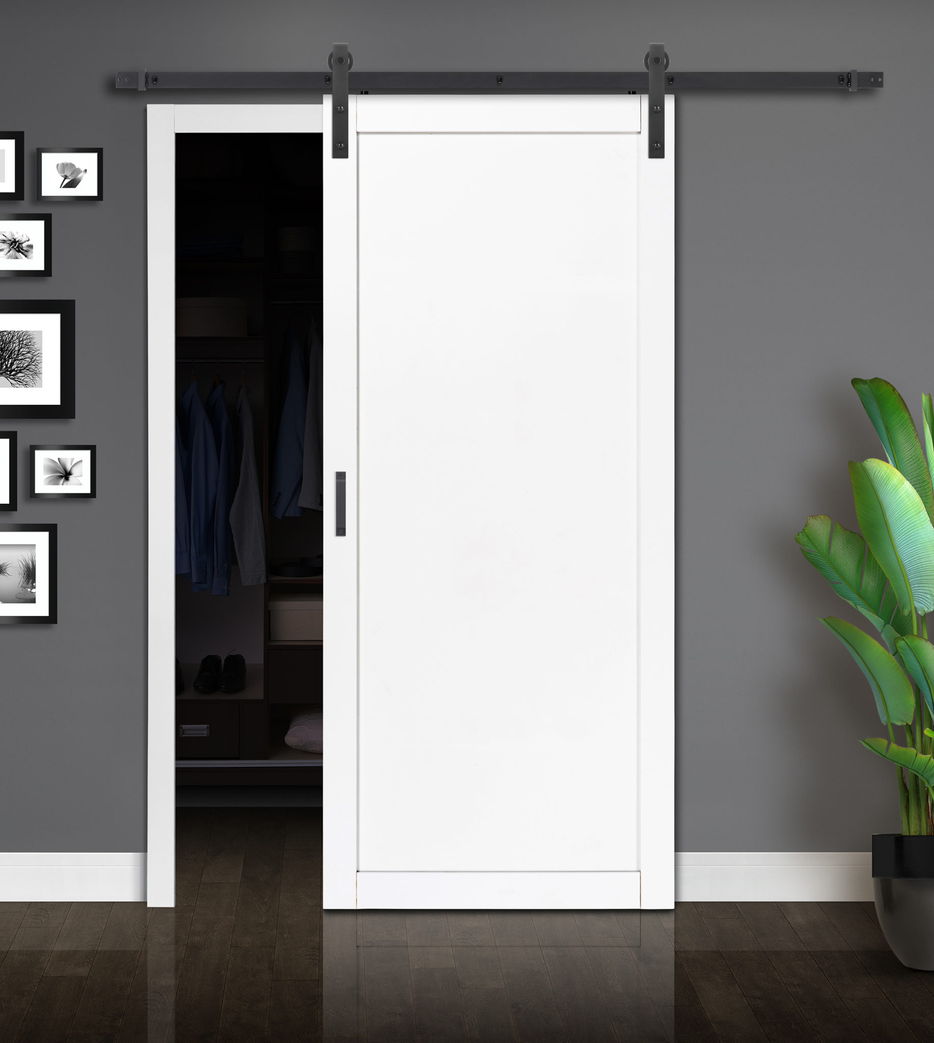 Boca Barn Door Kit Renin Brownstone Complete Barn Door Kits